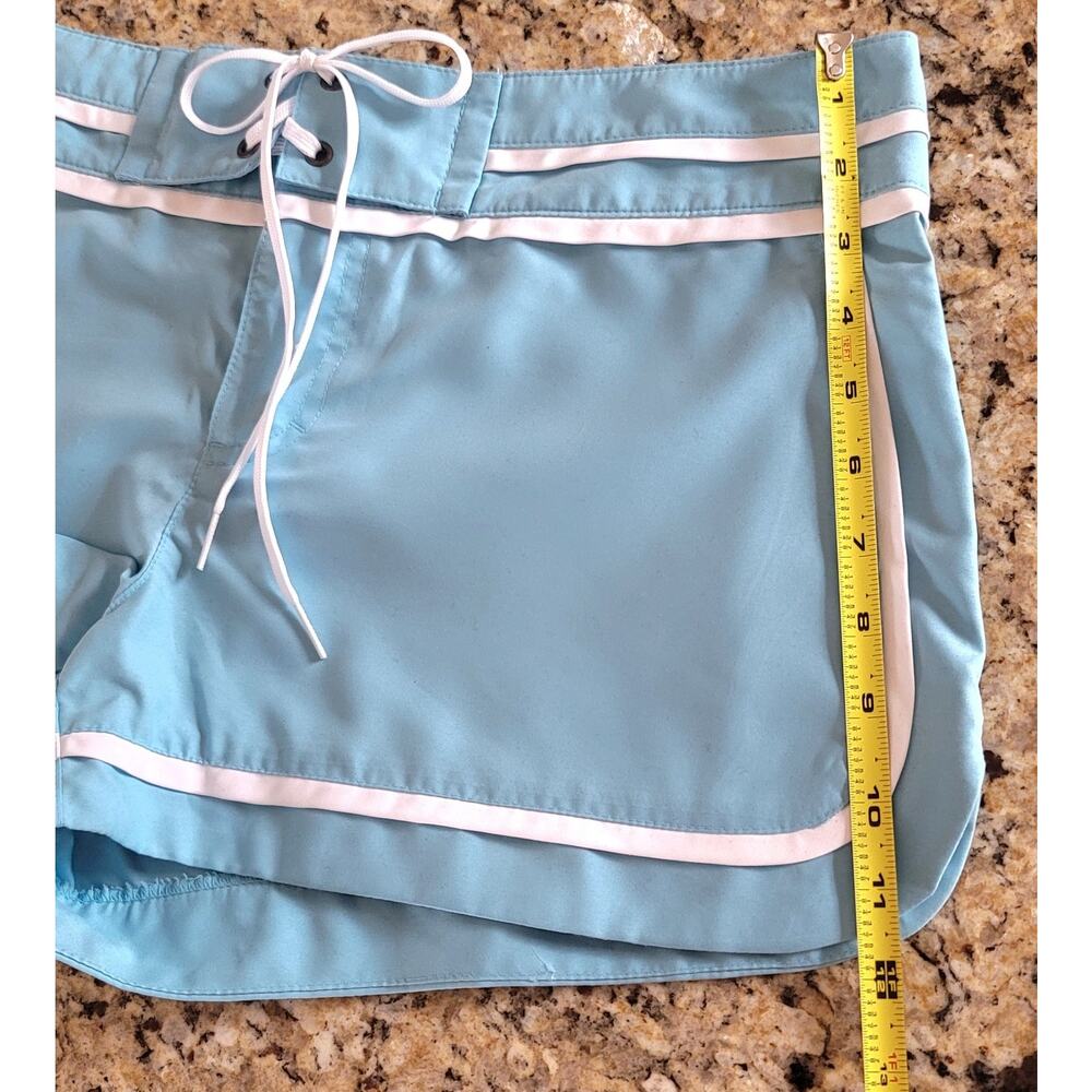 Athleta Tiff Blue Board Swim Shorts Women's Size: 10 Lightweight Summer Surf - Picture 12 of 13